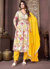 Cordial Salwar Suit in Cream Colour